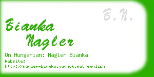 bianka nagler business card